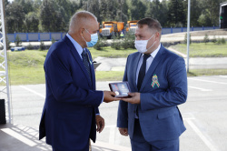 ﻿Губернатор Кузбасса в преддверии Дня шахтера поздравил горняков на рабочих местах