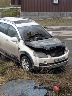 30 октября в Киселевске сгорел автомобиль 