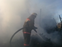Утром 5 января случился пожар в одном из частных домов Прокопьевска