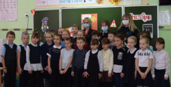 В Киселевске сотрудники ГИБДД и инспекторы ПДН посетили городскую школу № 27