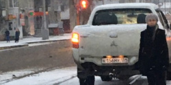 В Кемерово по материалам «Мобильного патруля» водителя «Мицубиси» оштрафовали за движение по трамвайным путям