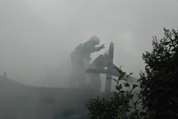 Утром 2 сентября в Прокопьевске горел частный дом 