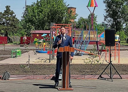 27 мая состоялось торжественное открытие детской игровой площадки рядом со школой № 5 в районе завода «Знамя»
