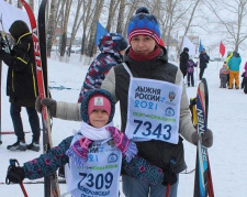 Дима Янутов и Настя Бурмистрова из Киселевска на лыжах с малых лет!