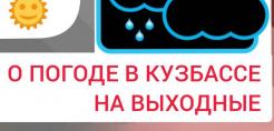 Синоптики сообщили о погоде в Кузбассе на ближайшую неделю