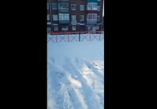 Не чистят снег у ТЦ "Снежный городок" Киселевск р-н 12 Шахты (ВИДЕО)