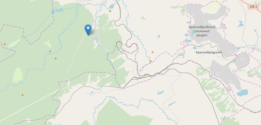 Пгт краснобродский кемеровская область карта