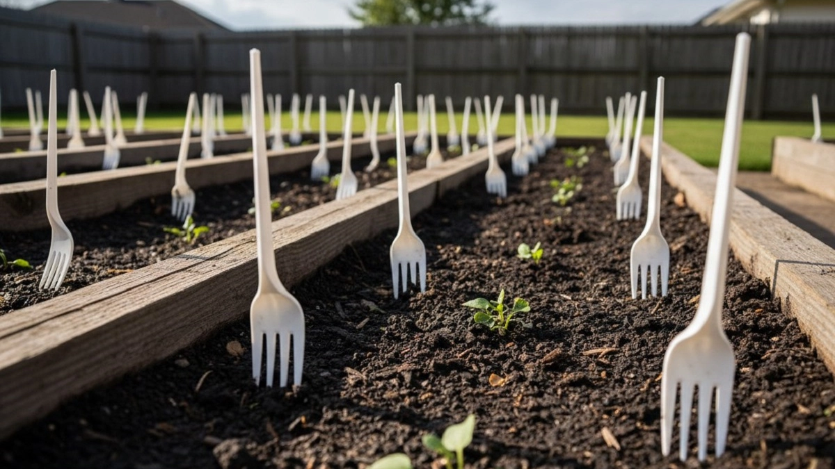 Защитить будущий урожай помогут обычные пластиковые вилки: полезный лайфхак от опытных огородников