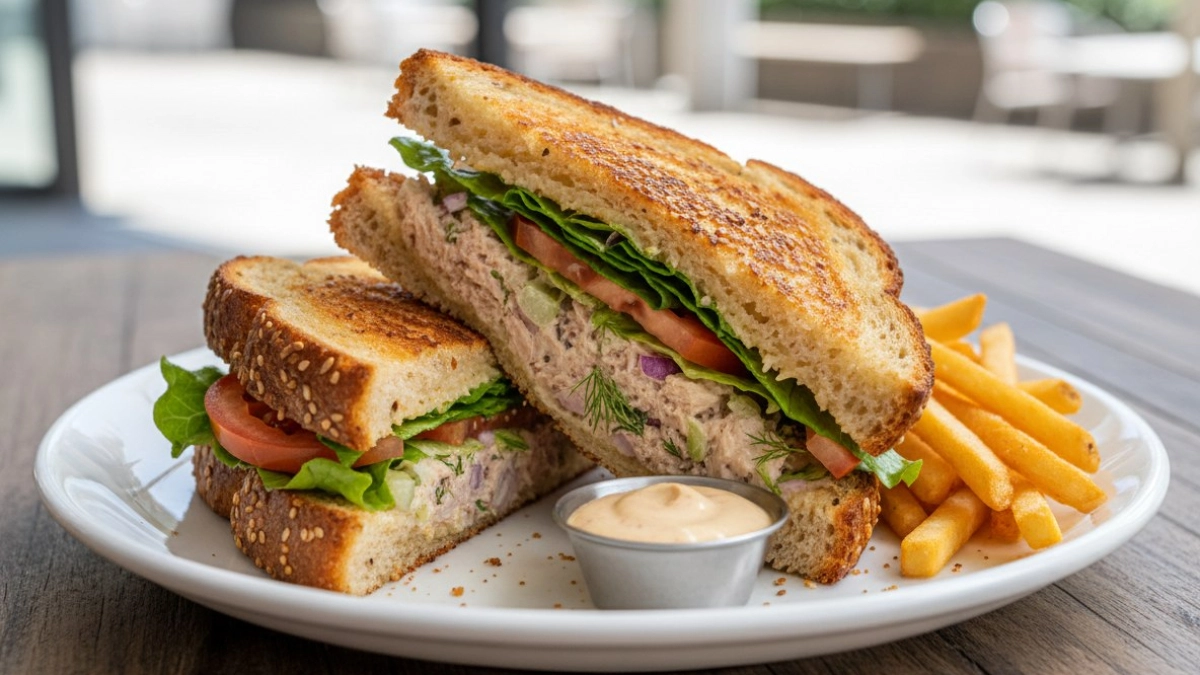 Хрустящий сэдвич с тунцом — идеальный бутерброд для тех, кто следит за фигурой: сытный, полезный перекус за 10 минут