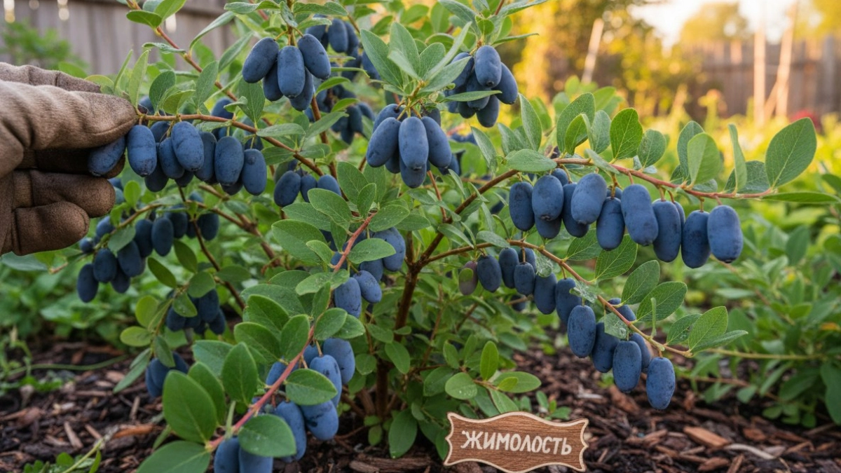 Жимолости до плодоношения — обязательно: 2 горсти под куст — в июне собираем ягоды размером с виноград