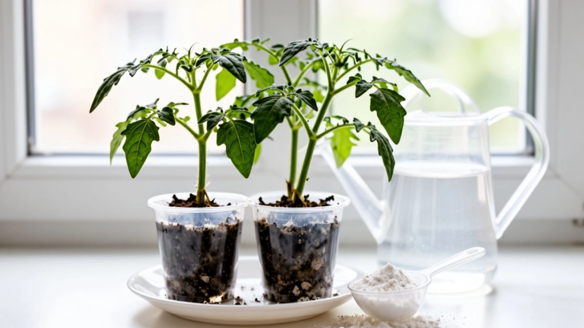 После 11 апреля томатам - обязательно: 1 ложка под корень - и рассада как молодой лес, толстая и коренастая