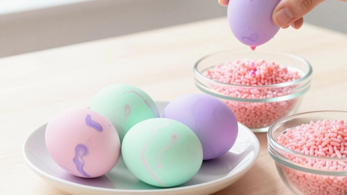 Хватит мучаться с луковой шелухой: как можно покрасить яйца на Пасху в рисе - получается очень необычно