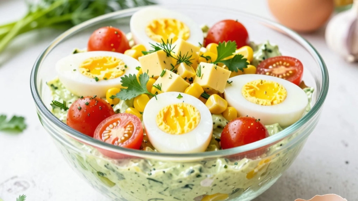 Яичный салат, о котором забывают, а зря: вкуснота всего из 4 ингредиентов — легкий, свежий и очень удачный