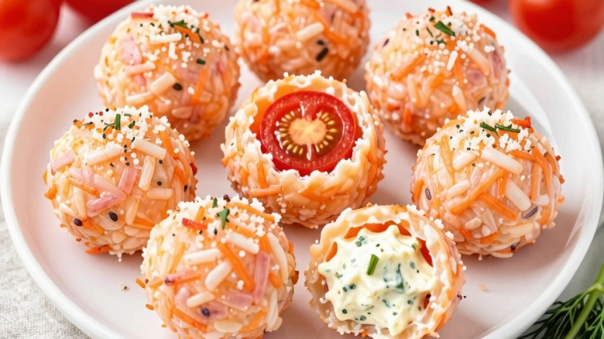 Крабовый салат больше не готовлю: делаю нежные "шарики" в хрустящей панировке с сюрпризом из помидора внутри - закуска как в ресторане