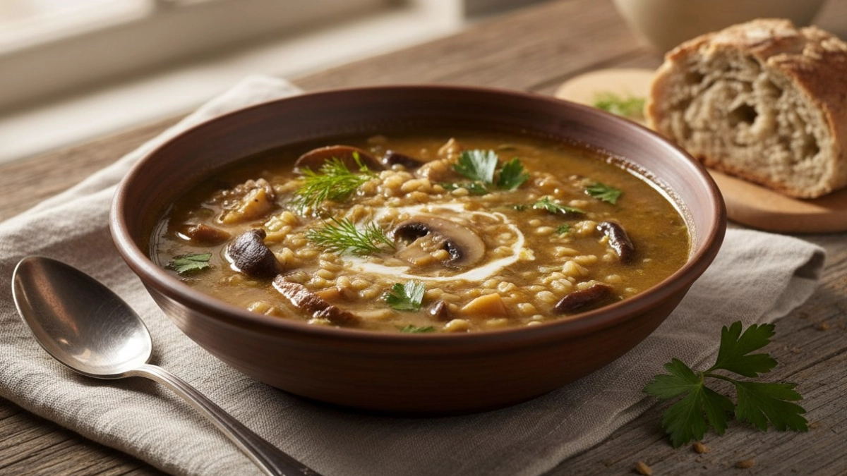 Теплый привет с кухни: готовим куриный суп с булгуром и грибами. Нежный и ароматный — экономит время, поражает вкусом