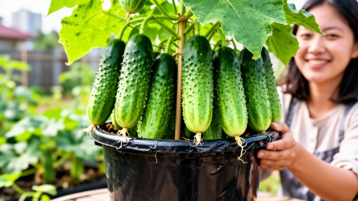 Сажаю всего 6 огурцов — хватает на семью и всем соседям: делюсь старинным проверенным методом