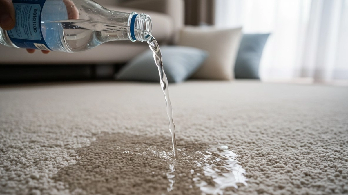 Пятно на ковре больше не "бесит" — залила газировкой: чистый, свежий и пушистый