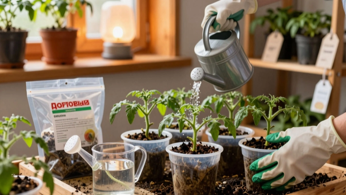 Главная подкормка томатов после пикировки – кто ее знает, всегда будет с мощной рассадой: для роста корня и толстого стебля