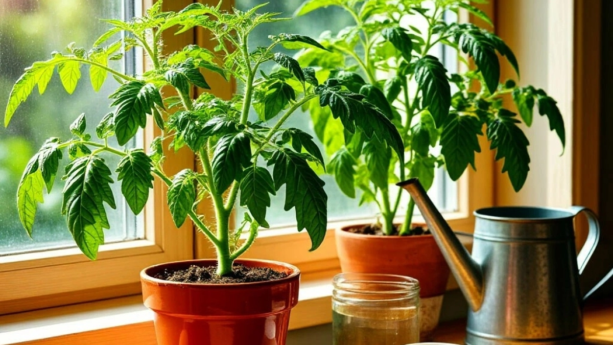 После 2 мая томаты водой не поливаю: 1 стакан чудо-жидкости - и рассада крепче жезла, забудете про фитофтору и гниль