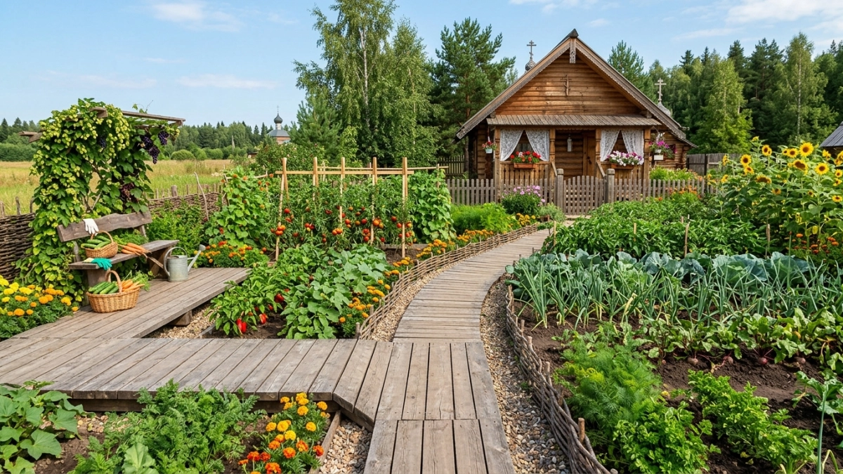 Как сделать удобные дорожки на огороде: 5 проверенных вариантов