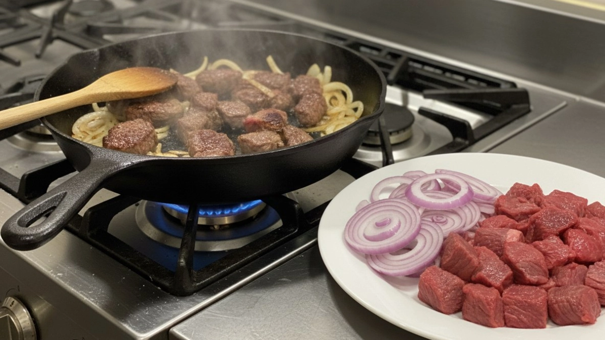 Что сначала нужно обжаривать для плова — лук или мясо? Запомните раз и навсегда