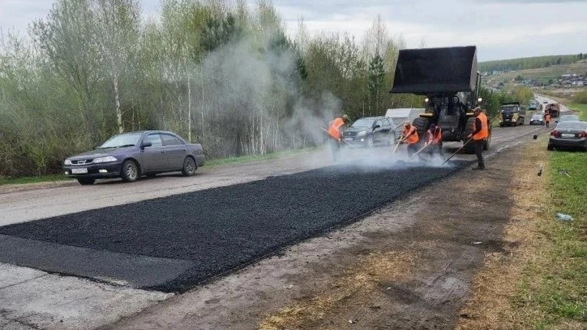 В Киселевском городском округе отремонтировали 4200 квадратных метров дорожного полотна