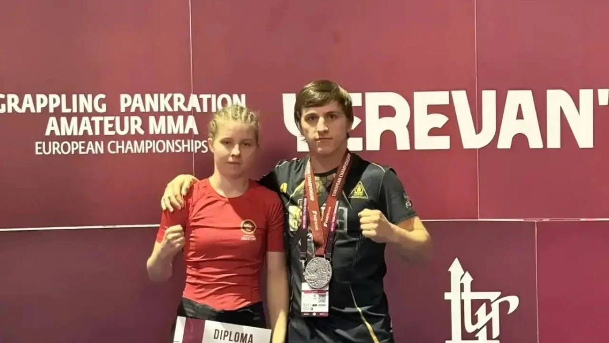 Киселевская спортсменка завоевала серебро на чемпионате Европы по панкратиону в Ереване
