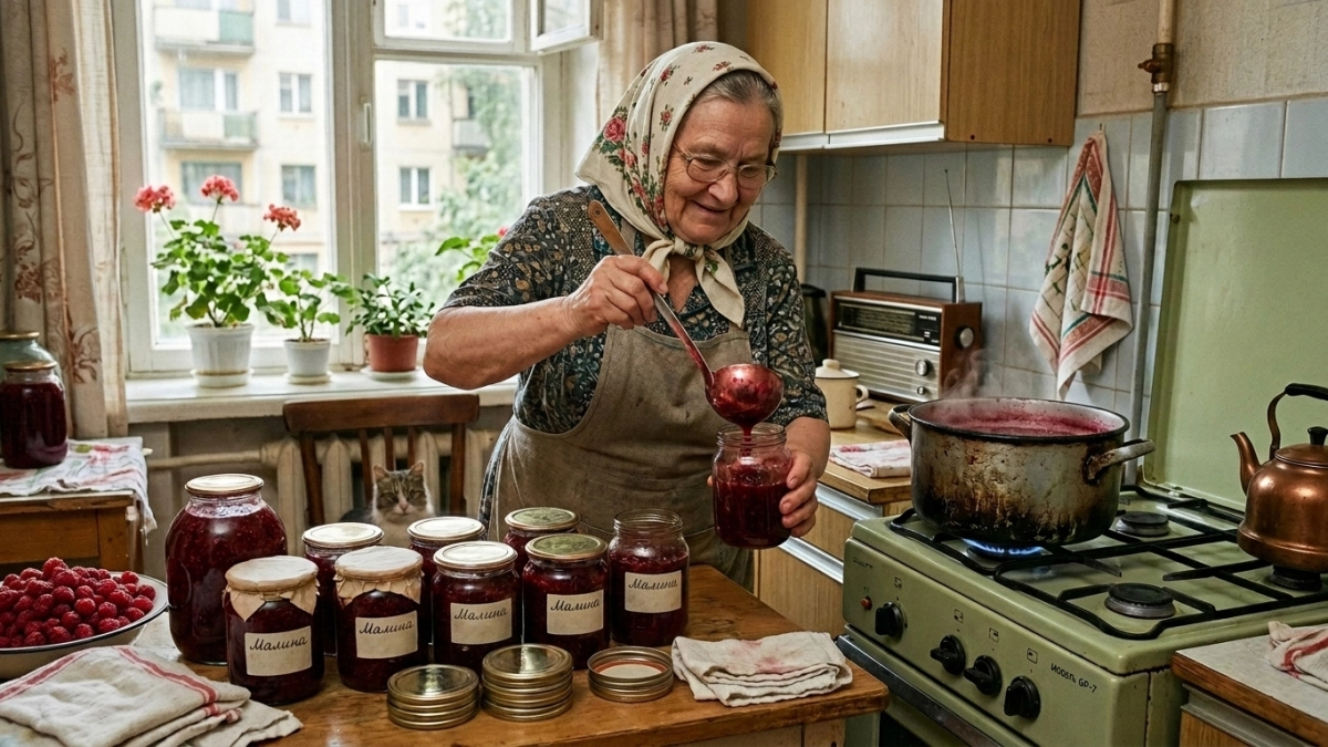 Вот так варили малиновое варенье советские хозяйки — хитрый способ из книги 1952 года: почти конфитюр без уваривания