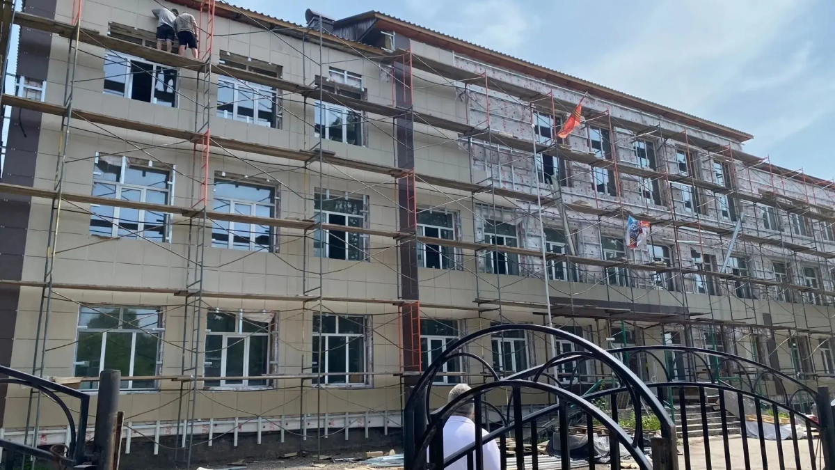 В Киселевске завершают обновление школы №14 к 1 сентября