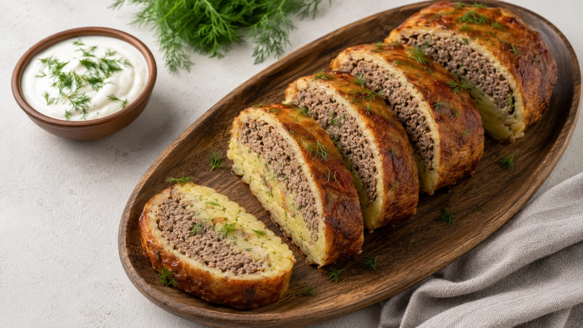 И на ужин, и на завтрак: картофельно-мясной рулет — новый хит вместо надоевших котлет: сытный и удобный