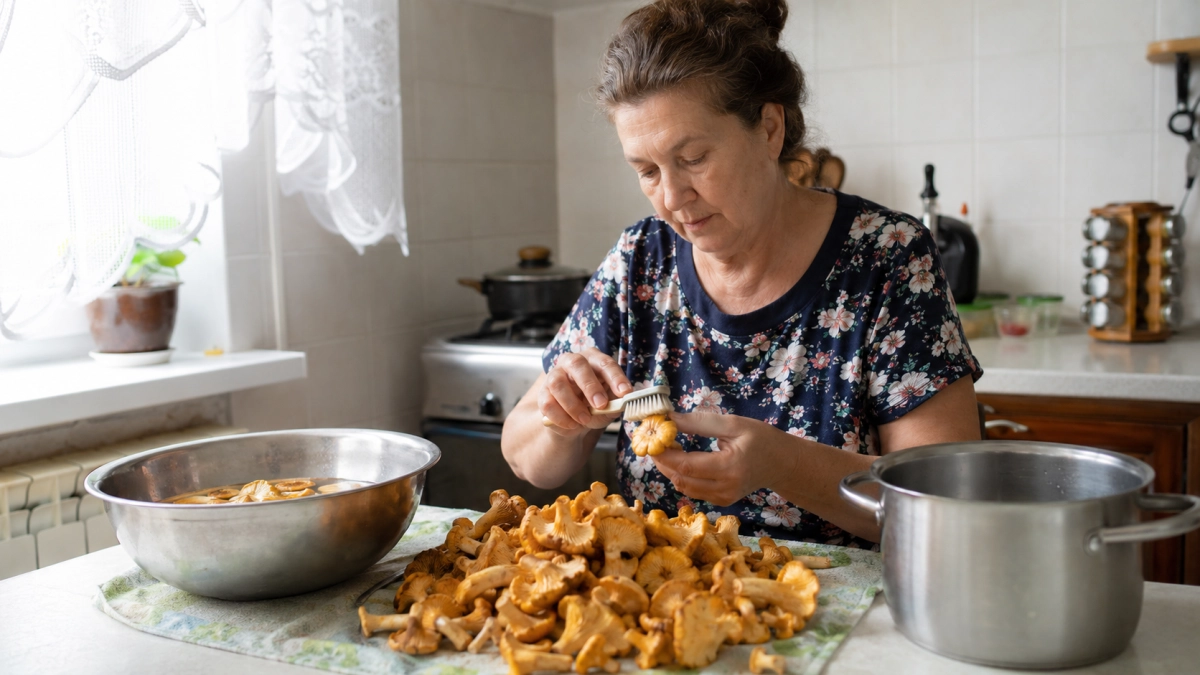 Лисички на ночь больше не замачиваю: 3 шага убирают горечь и сохраняют грибной аромат