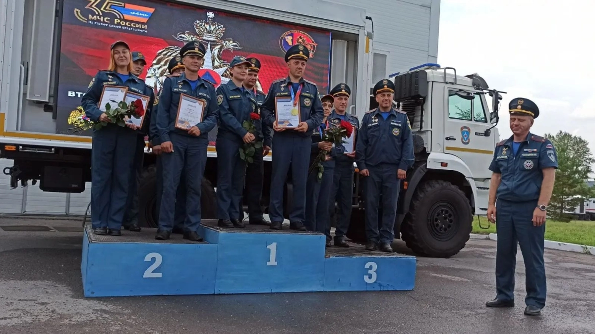 Пожарные Киселёвска и Прокопьевска завоевали серебро на областном конкурсе