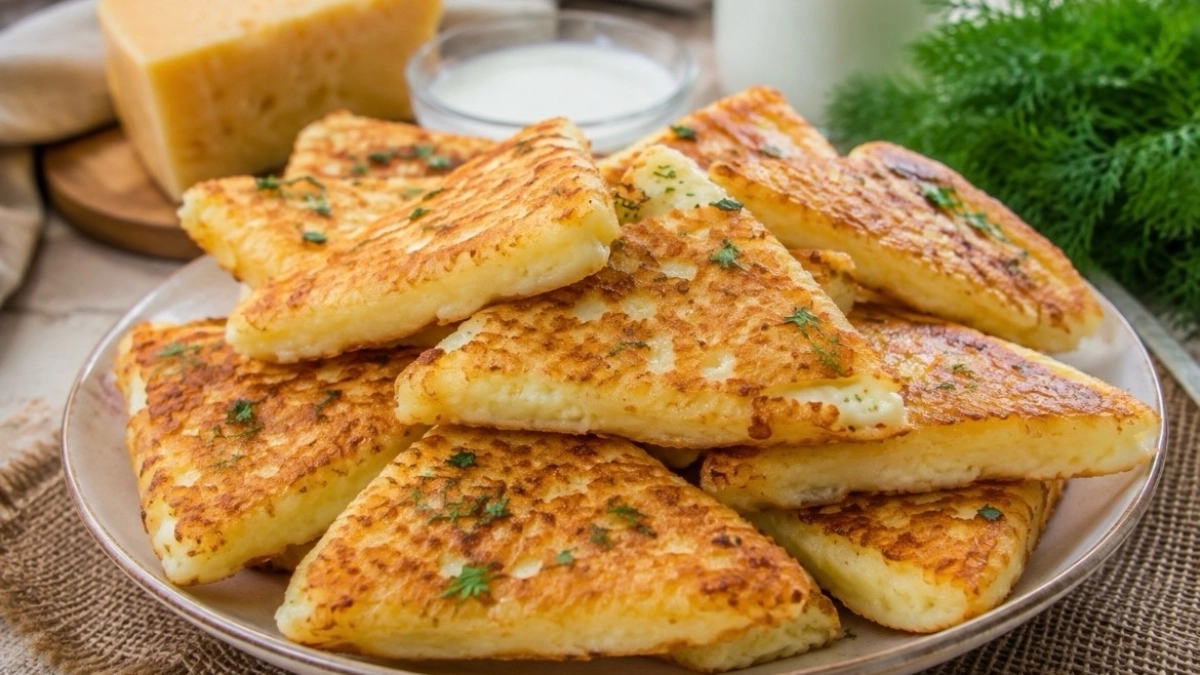 Мешу кефир с сыром: жарю сырные треугольники — 2 пригорка вкусноты из простых продуктов 