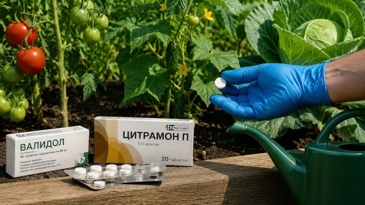 Не под язык, а на грядку: 1 «Валидол» и 5 «Цитрамонов» — зачем дачники несут аптечку к томатам, огурцам и капусте