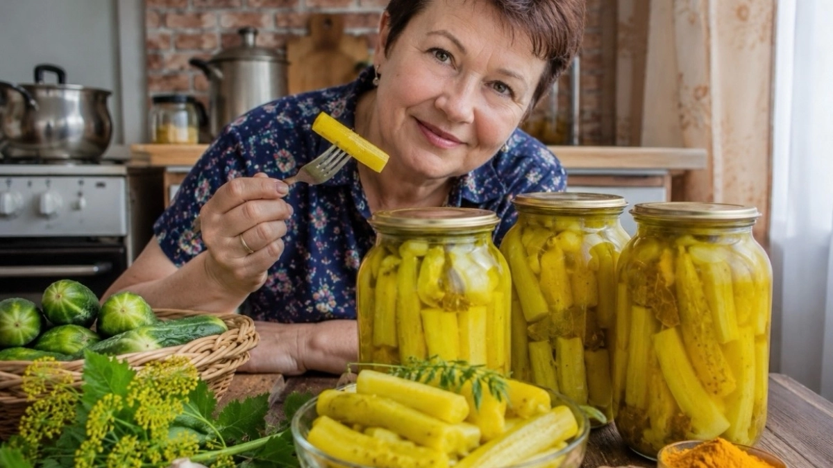 Огурцы больше не кручу по старинке: добавляю куркуму, и вкус напоминает дыню с ананасом — засаливаю по рецепту «Фруктовый восторг»