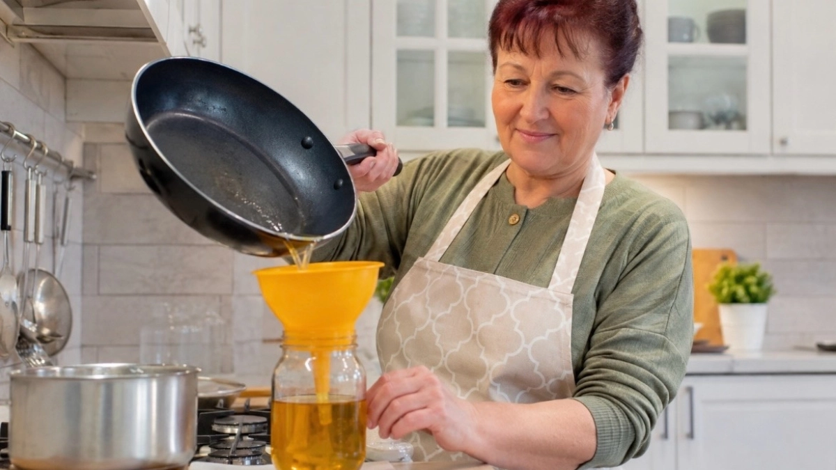 Масло из сковороды теперь отправляю не в трубу, а в банку: сноха рассказала о «восковой свечке» в сливе