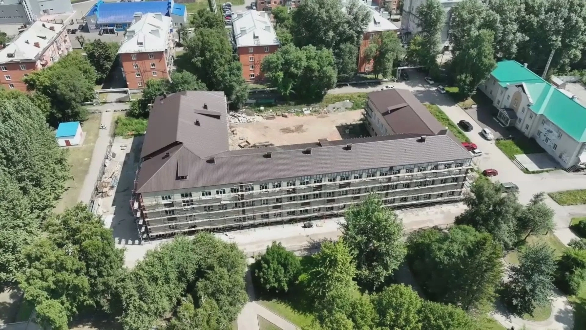 Капитальный ремонт школы №14 в Киселевске выходит на финишную прямую