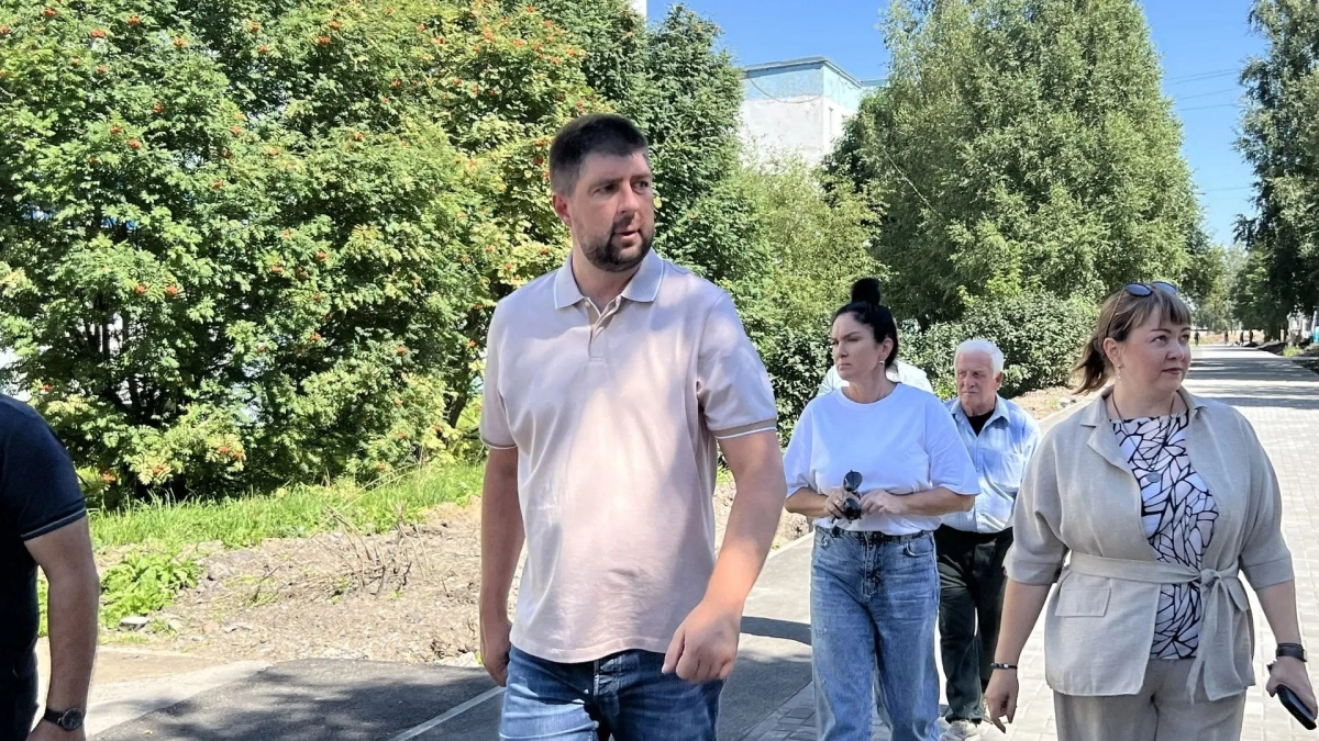В Киселевске на улице Весенней обновляют пешеходную зону