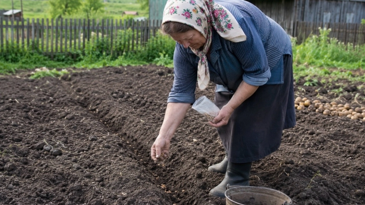 1 кг семян вместо грузовика навоза: в последнюю неделю августа удобряю грядку после картошки