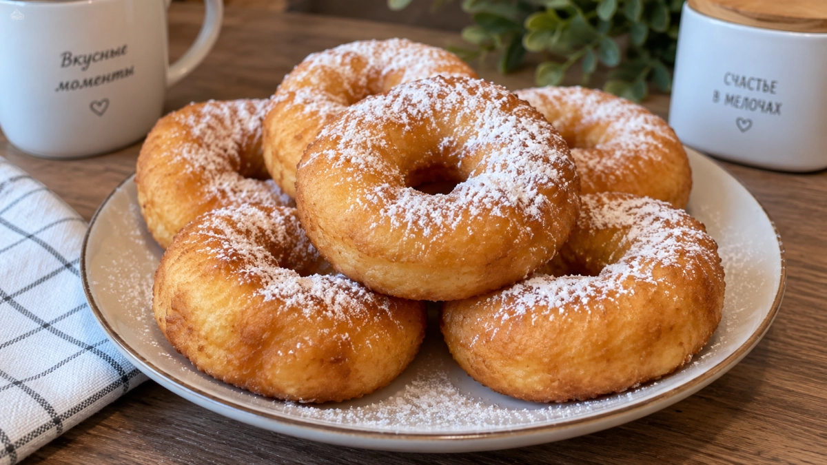 Мешаю кефир с манкой — через 10 минут на столе «пышки-неженки»: вкуснее пончиков — и никакой возни 