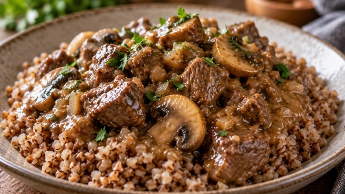 Такая гречка махом становится коронным блюдом: по-купечески с мясом и грибами, как от 5-звездочного повара