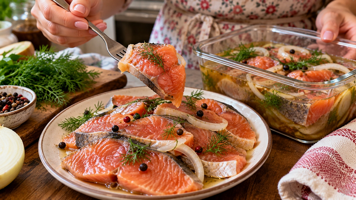 Копеечная горбуша на вкус как форель: хитрость в рассоле — рыба получается нежной и масляной