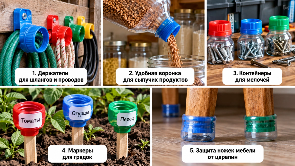Обычные горлышки от пластиковых бутылок — настоящая находка: 5 задач, с которыми они справляются на отлично 