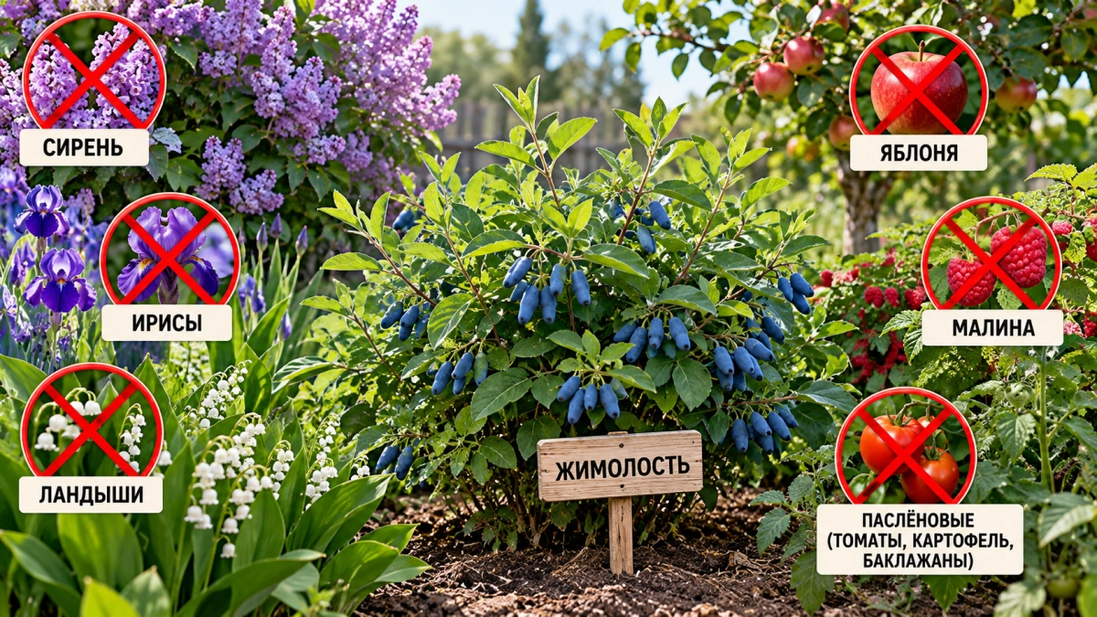 Жимолость останется без ягод: какие растения категорически нельзя сажать по соседству