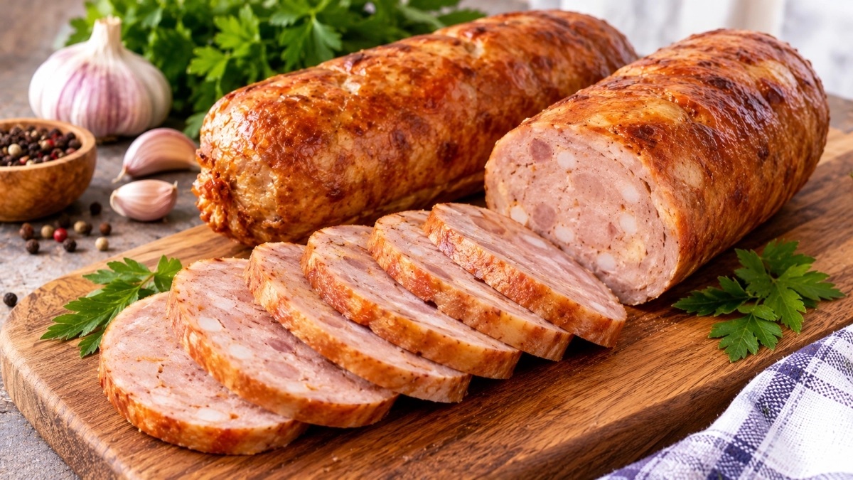 Никакой оболочки и нитритной соли: куриная колбаса — обалденно вкусно, запекаем в рукаве